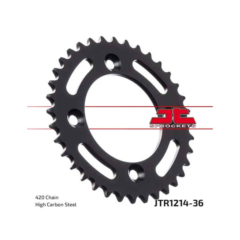 Corona moto JT Sprockets de acero de 36 dientes JTR1214.36