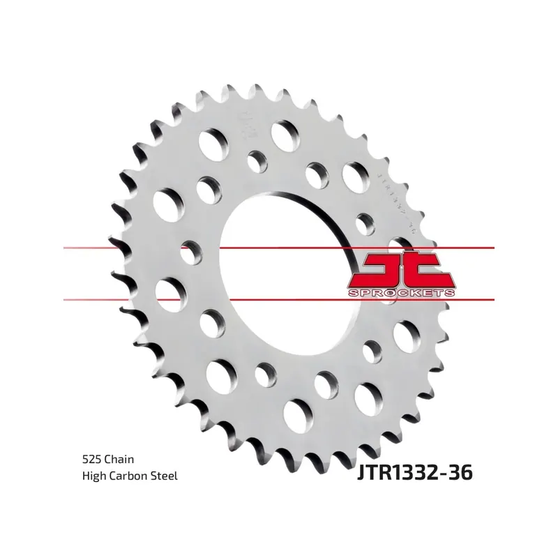 Corona moto JT Sprockets de acero de 36 dientes JTR1332.36