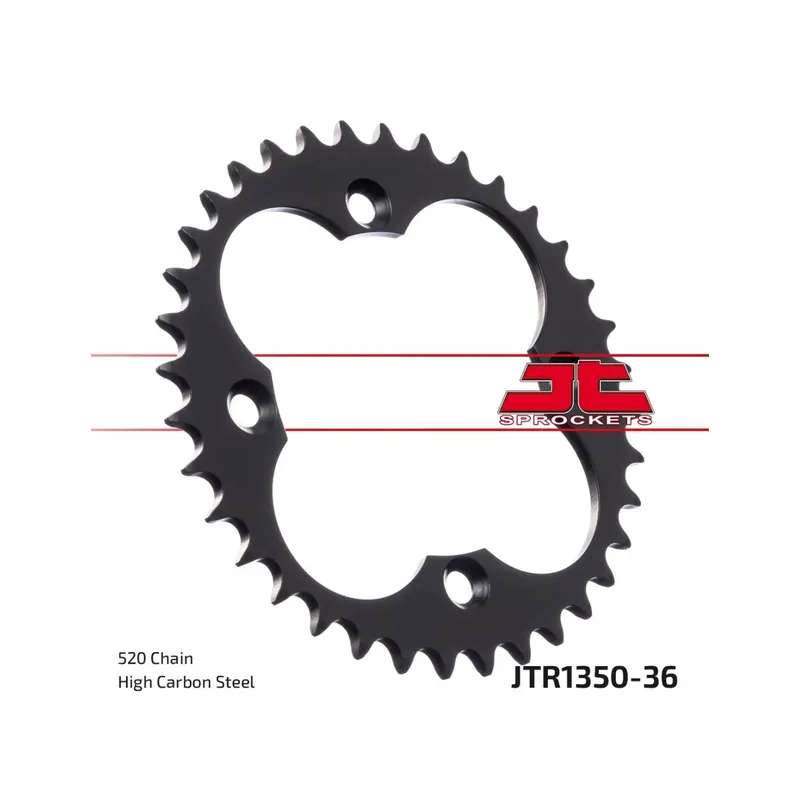 Corona moto JT Sprockets de acero de 36 dientes JTR1350.36