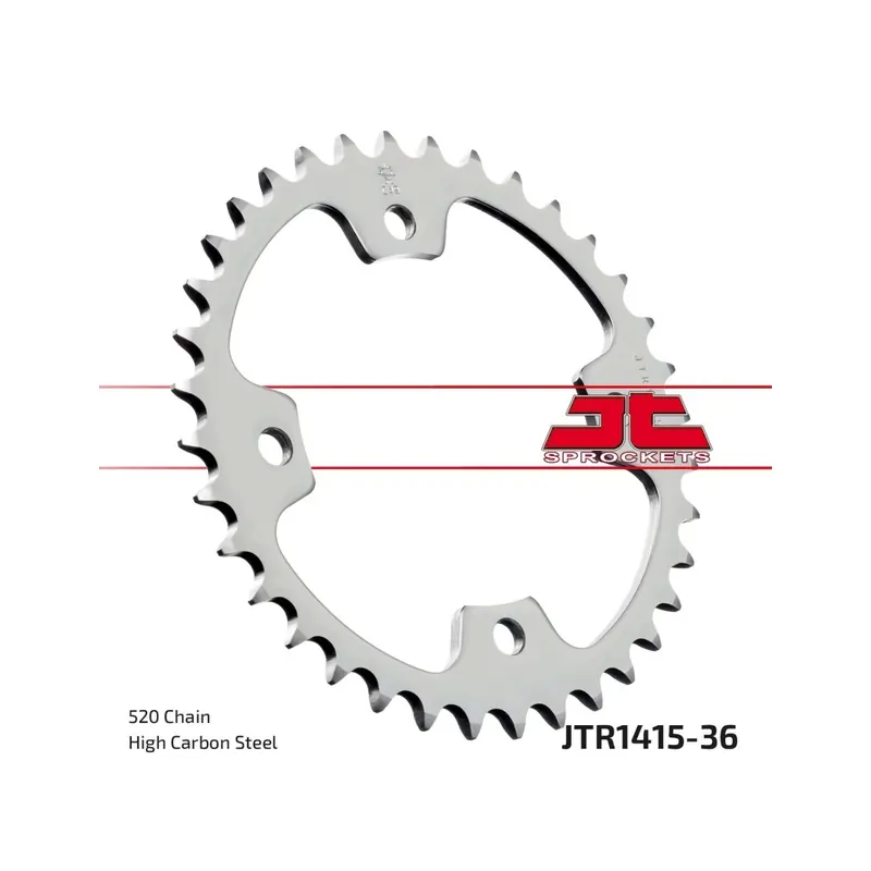 Corona moto JT Sprockets de acero de 36 dientes JTR1415.36