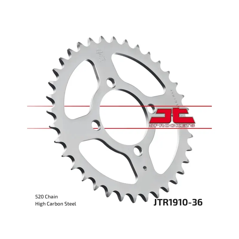 Corona moto JT Sprockets de acero de 36 dientes JTR1910.36