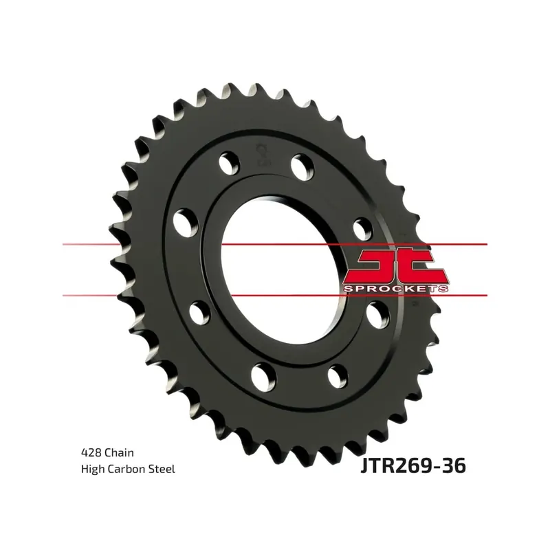 Corona moto JT Sprockets de acero de 36 dientes JTR269.36