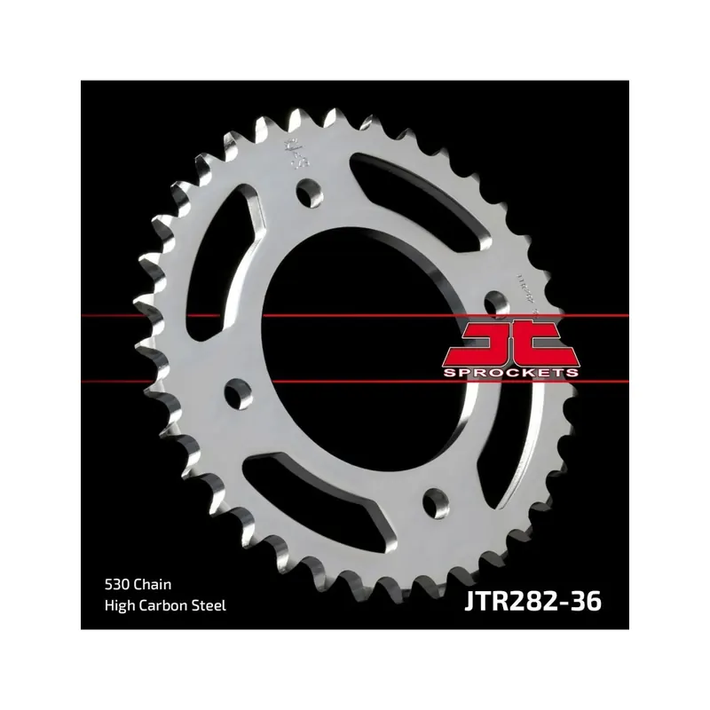 Corona moto JT Sprockets de acero de 36 dientes JTR282.36