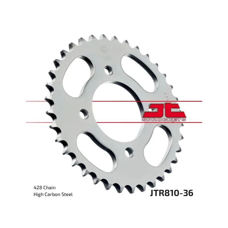 Corona moto JT Sprockets de acero de 36 dientes JTR810.36