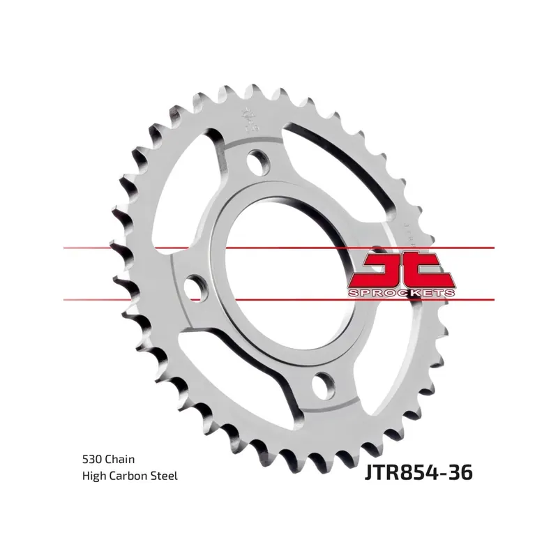 Corona moto JT Sprockets de acero de 36 dientes JTR854.36