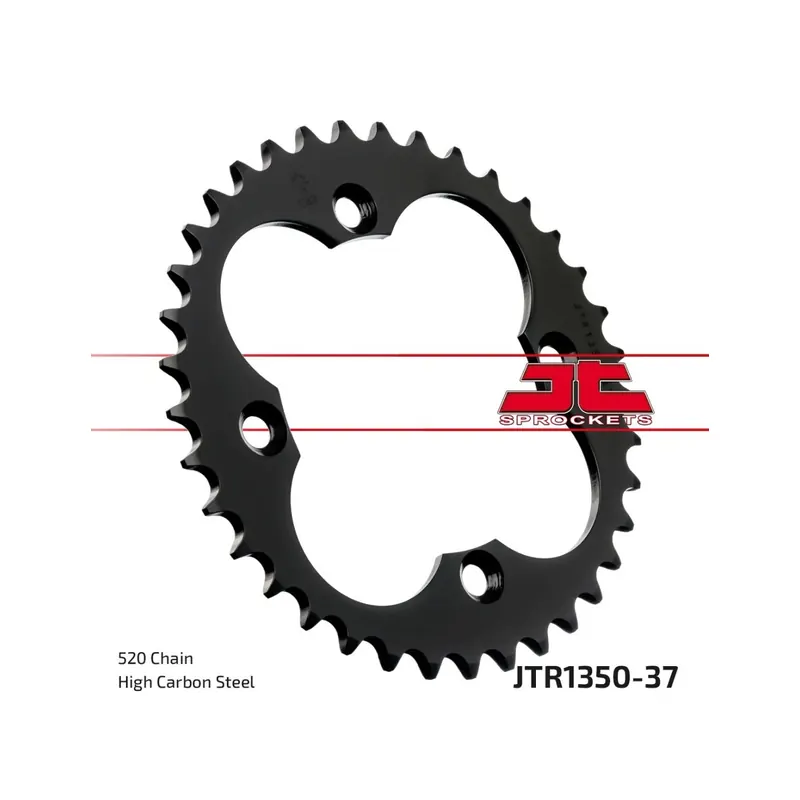 Corona moto JT Sprockets de acero de 37 dientes JTR1350.37