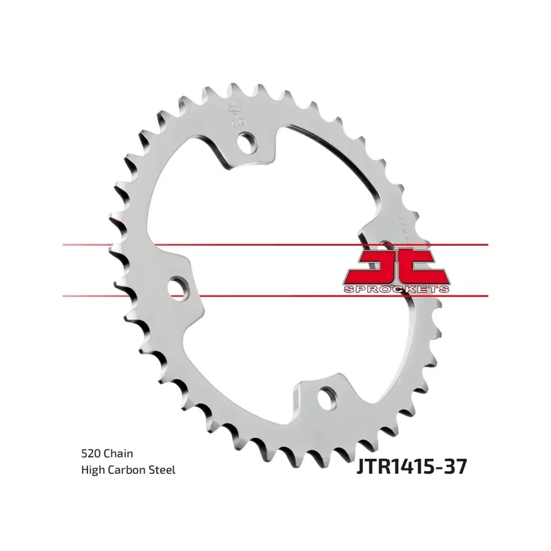 Corona moto JT Sprockets de acero de 37 dientes JTR1415.37