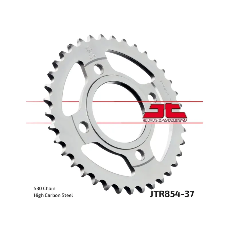 Corona moto JT Sprockets de acero de 37 dientes JTR854.37