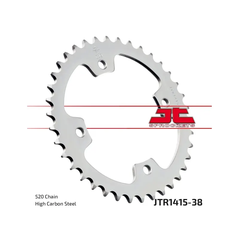 Corona moto JT Sprockets de acero de 38 dientes JTR1415.38