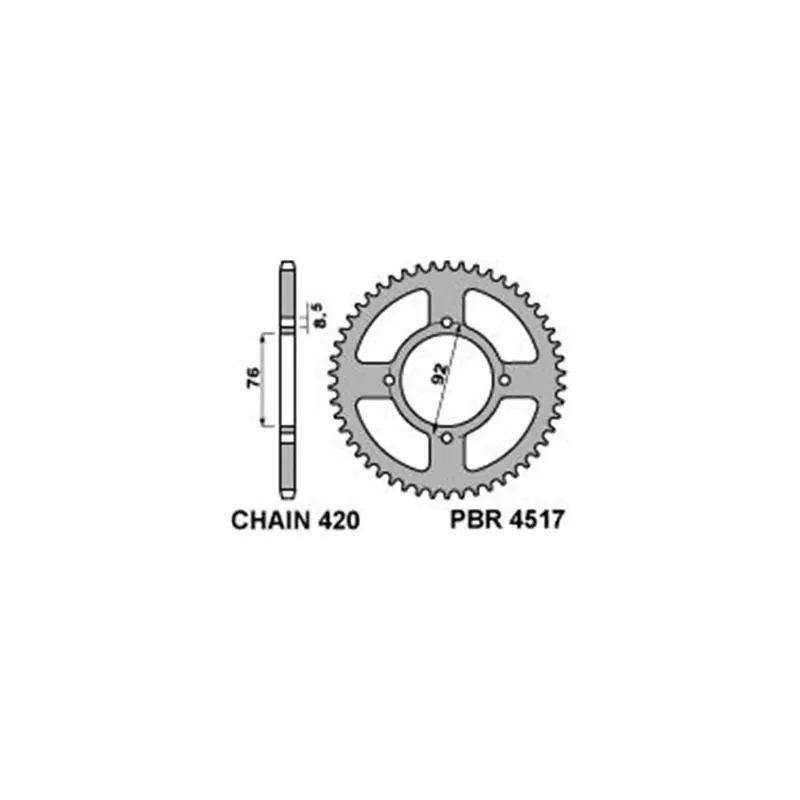 Corona Pit Bike Z 43 Ergal P4517.43AL