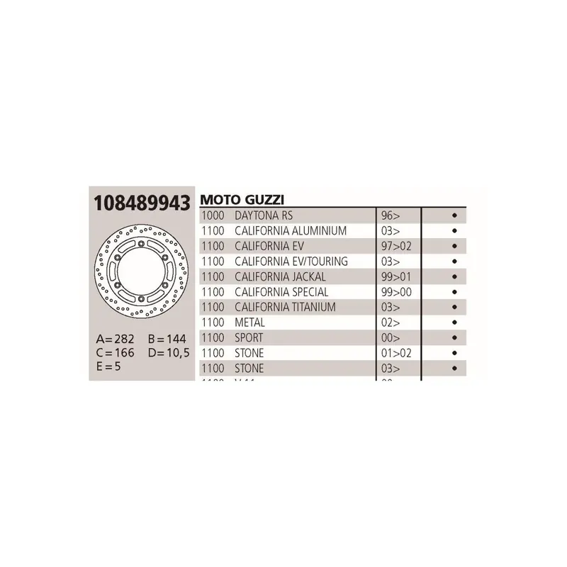 Disco Brembo Genuine Guzzi 800 Daytona 108489943