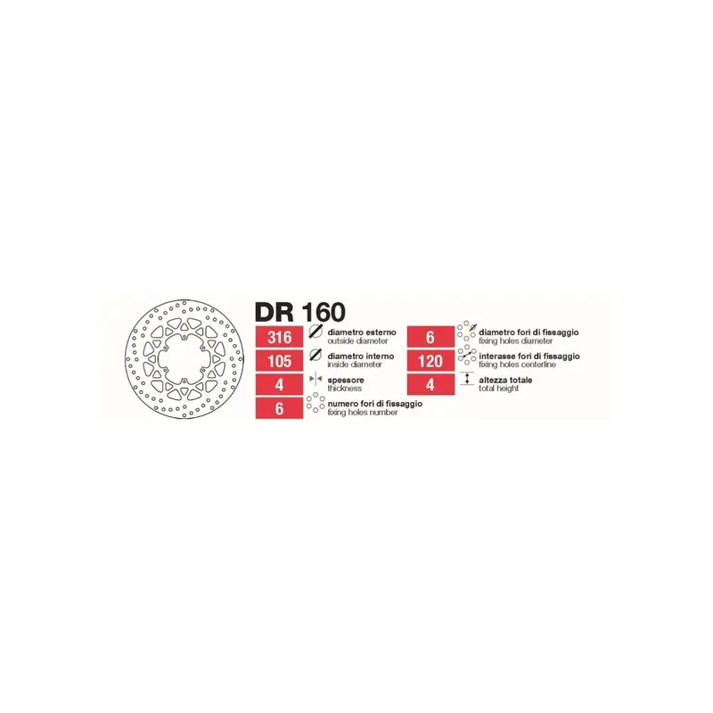 Disco Delantero Honda NSR 125 NSRF  DR160