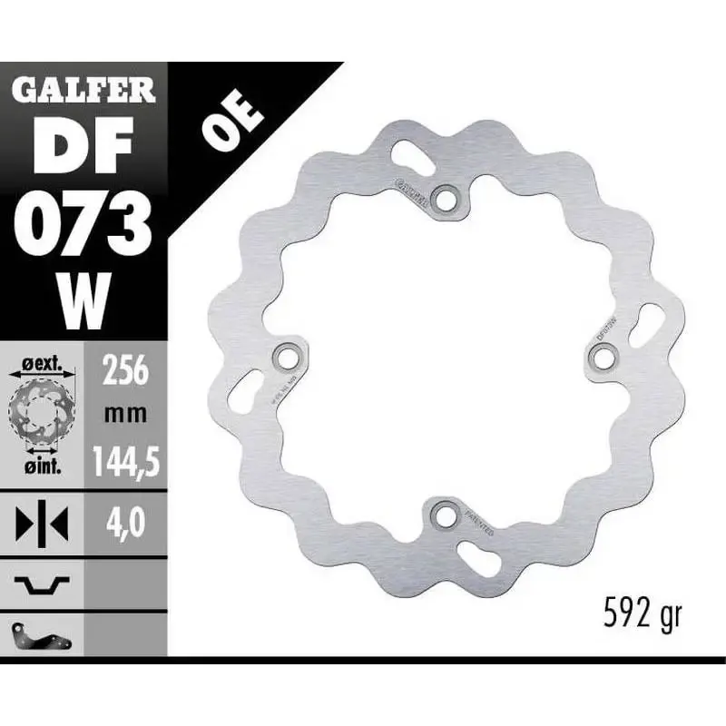 Disco Freno Galfer DF073W Wave 256X4MM
