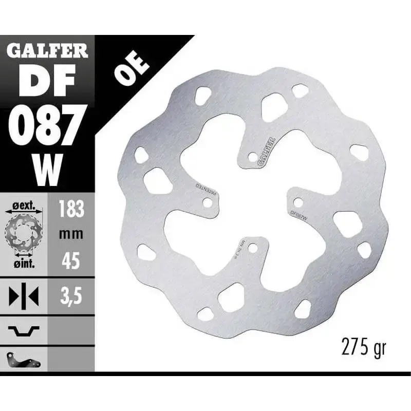 Disco Freno Galfer DF087W Wave 183X3.5MM