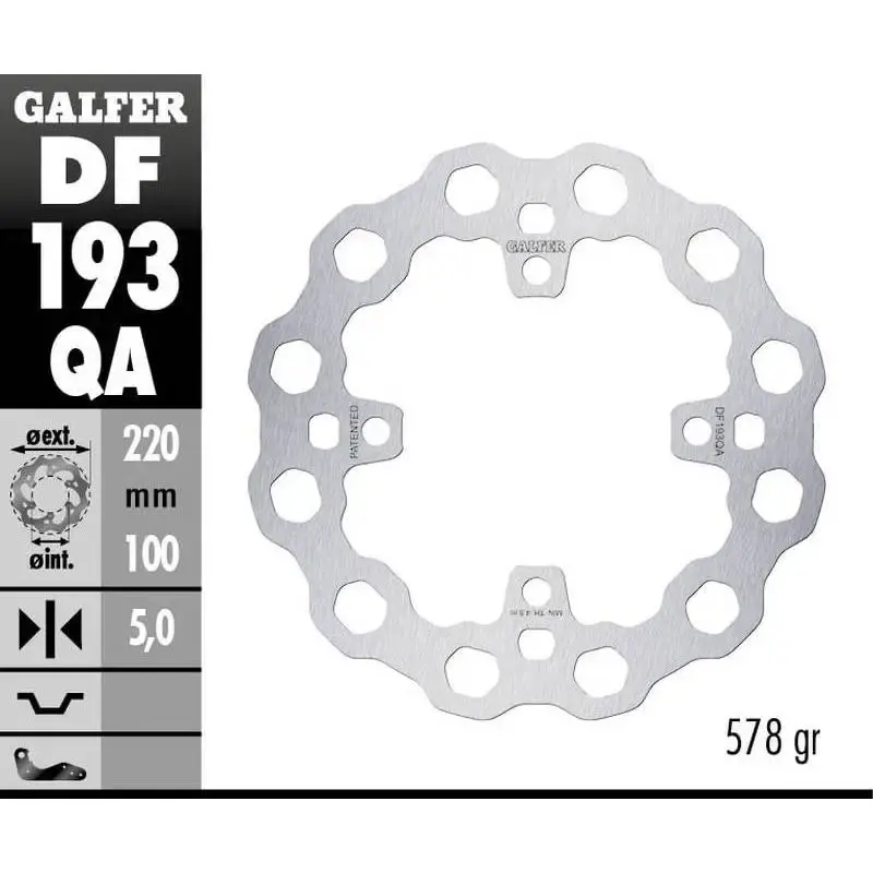 Disco Freno Galfer DF193QA 220X5MM