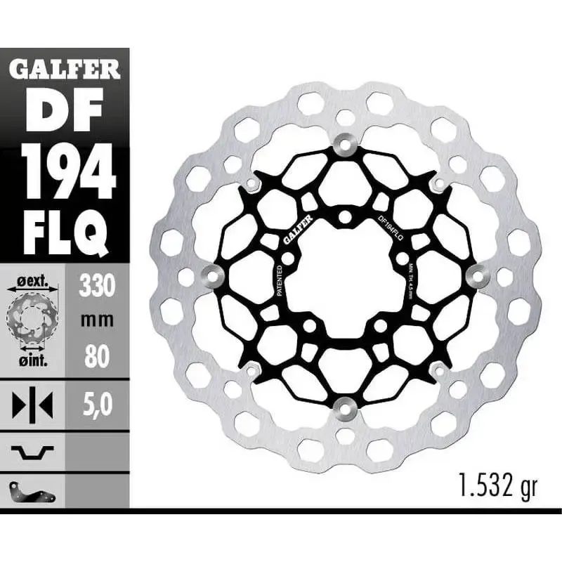Disco Freno Galfer DF194FLQ 330X5MM