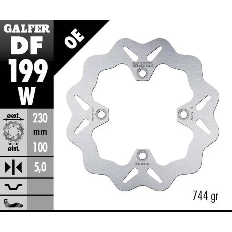 Disco Freno Galfer DF199W Wave 230X5MM
