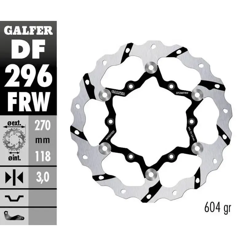Disco Freno Galfer DF296FRW Wave 270X3MM