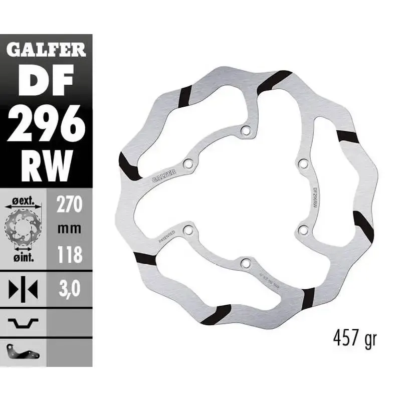 Disco Freno Galfer DF296RW Wave 270X3MM
