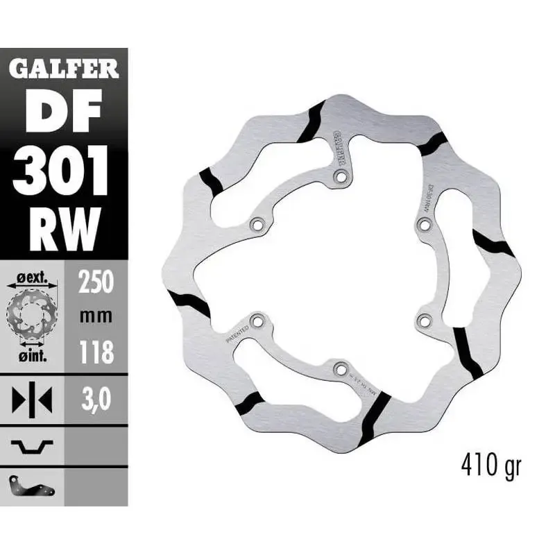 Disco Freno Galfer DF301RW Wave 250X3MM