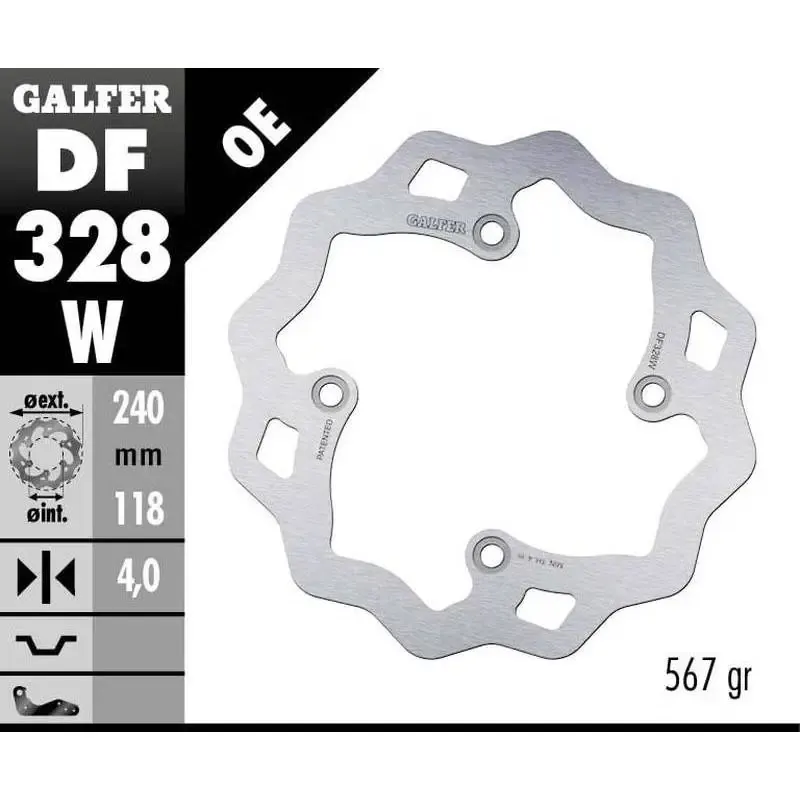Disco Freno Galfer DF328W Wave 240X4,5MM