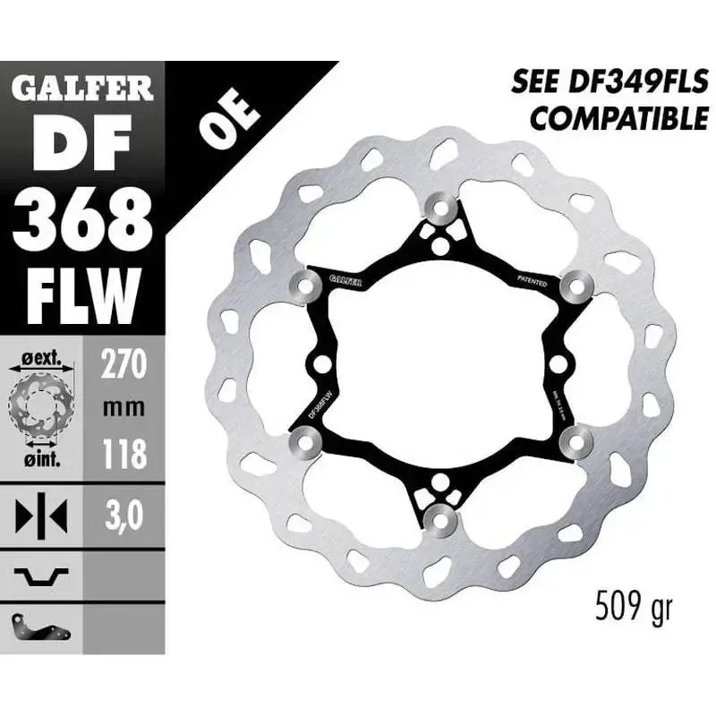 Disco Freno Galfer DF368FLW Wave 270X3MM