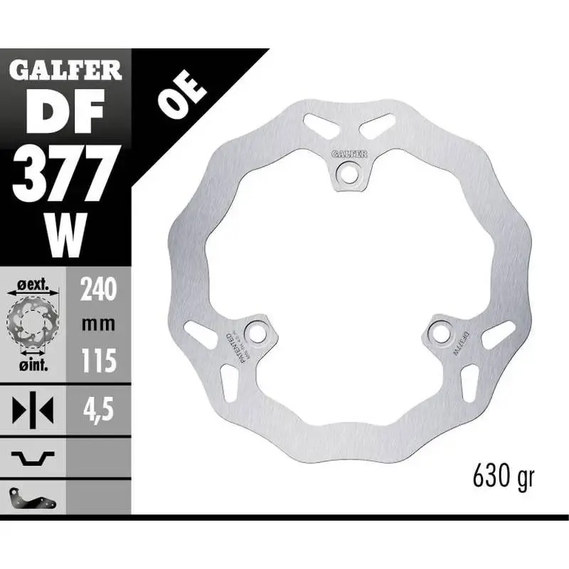 Disco Freno Galfer DF377W Wave 240X4.5MM