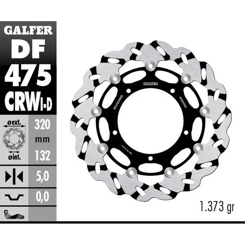 Disco Freno Galfer DF475CRWD Wave 320X5MM