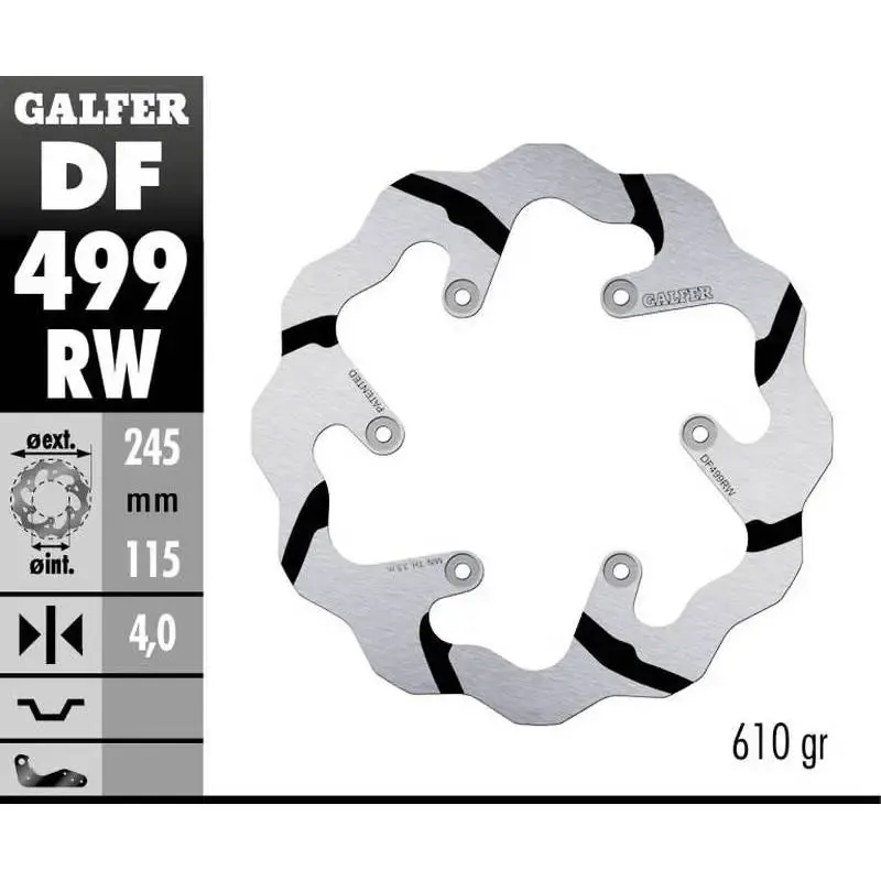 Disco Freno Galfer DF499RW Wave 245X4MM