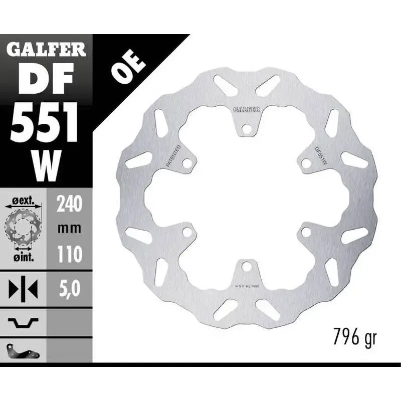Disco Freno Galfer DF551W Wave 240X5MM