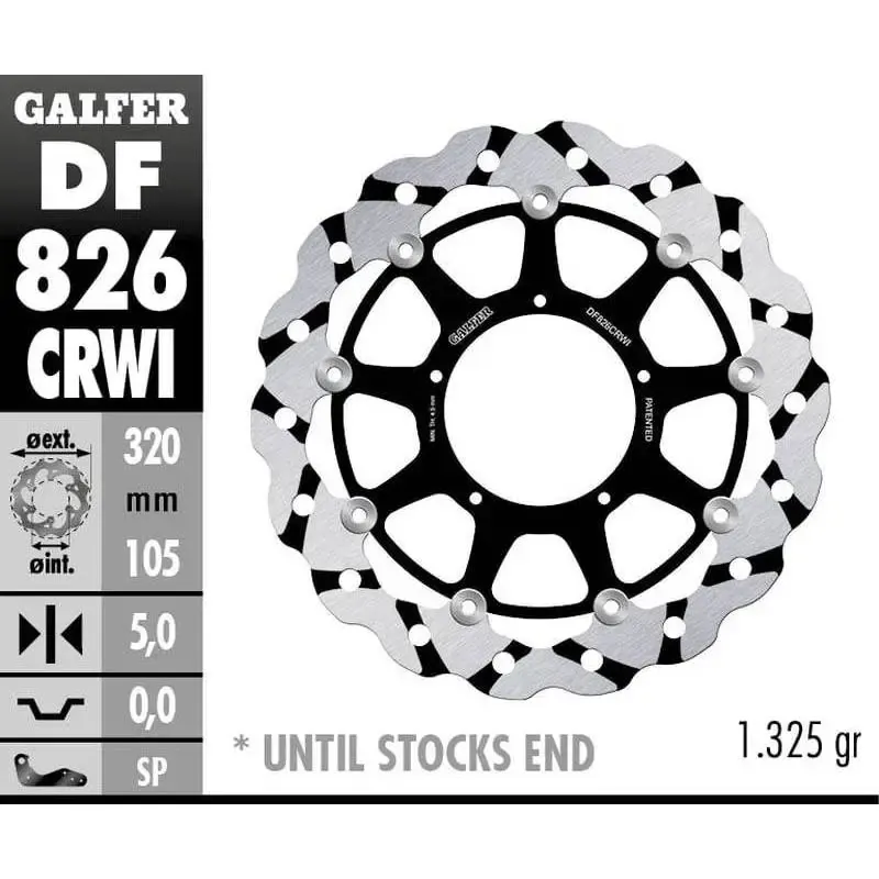 Disco Freno Galfer DF826CRWI Wave 320X5MM