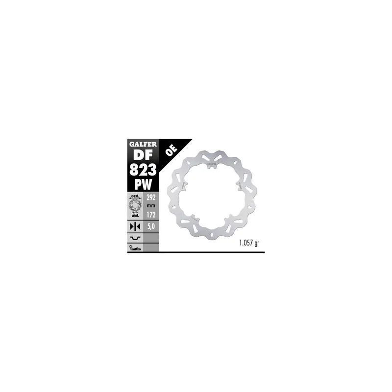 Disco freno moto Galfer Wave Brake Track DF823PW