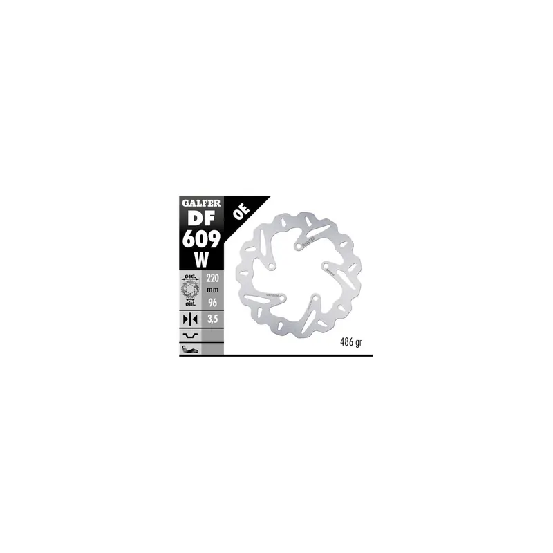 Disco freno moto Galfer Wave fijo 220x3mm DF609W