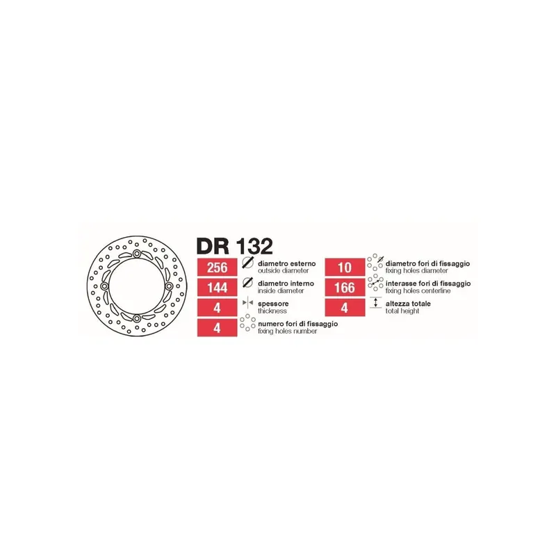 Discos De Freno Delt Honda Transalp 08 - DR132
