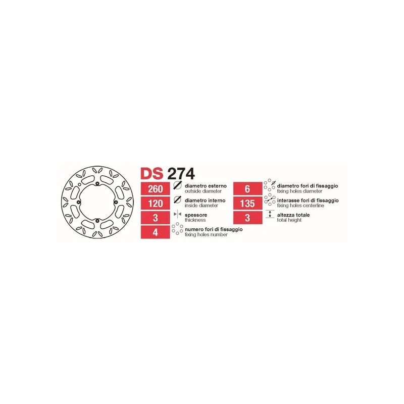 Discos De Freno Delt Husqvarna Todas - DS274