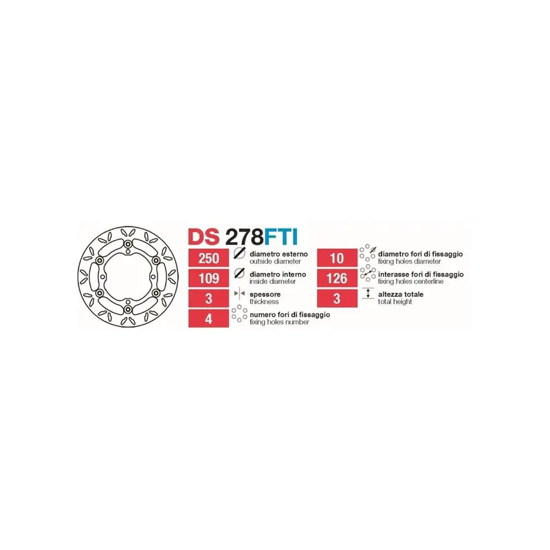 Discos De Freno Delt Kawa Kx-Kfx 125-450 - DS278FTI