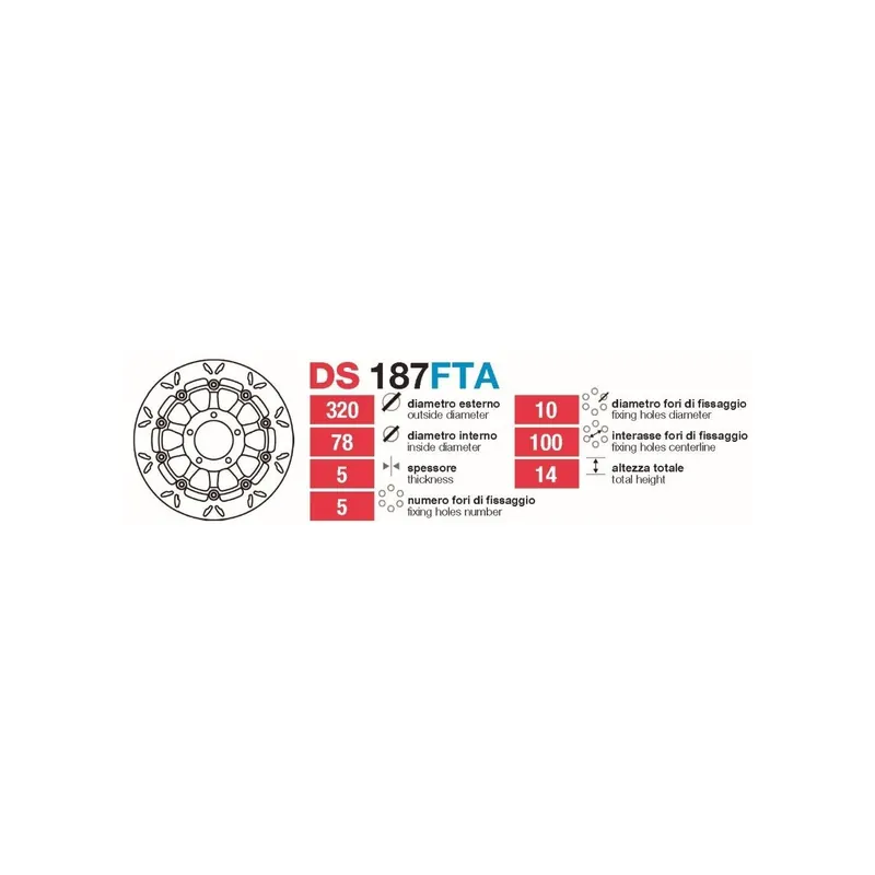Discos De Freno Delt Triumph Speed Triple 955 - DS187FTA