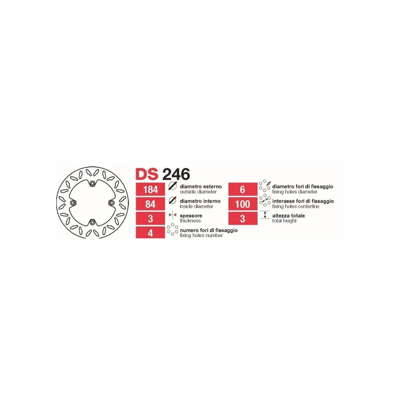 Discos De Freno Tras Kawa-Suzuki - DS246