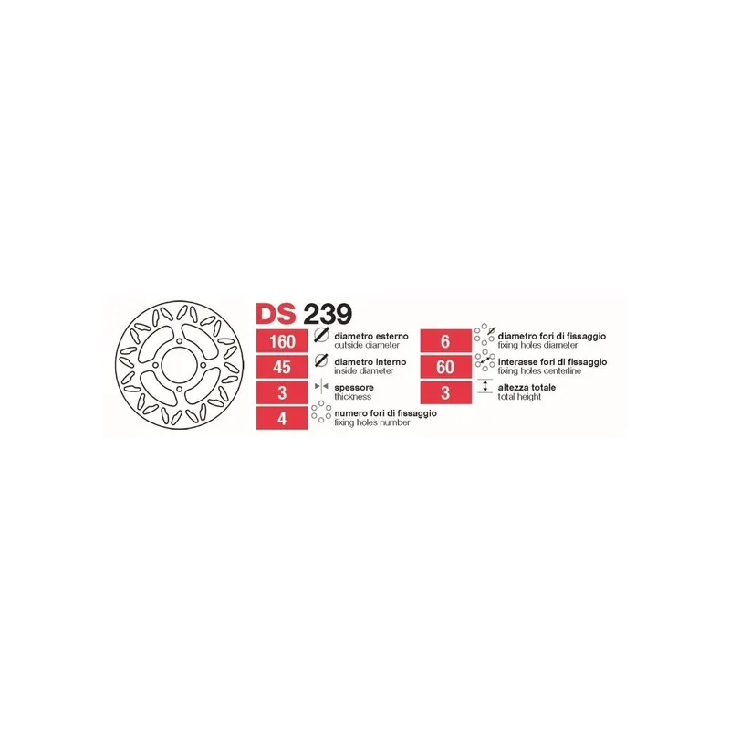 Discos De Freno Tras Ktm 65-80 - DS239