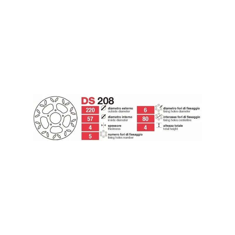 Discos De Freno Tras Rieju Rs2 Nkd - DS208