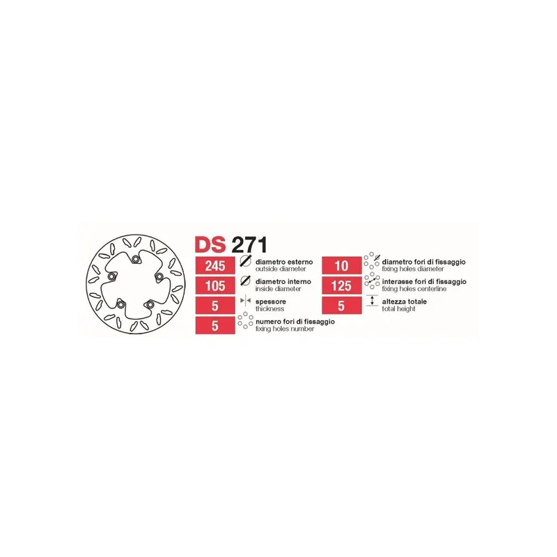 Discos De Freno Tras Yamaha Fazer-Mt03 - DS271