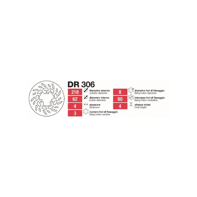 Discos De Frenotrasero Yamaha Dt-Xt Tras - DR306