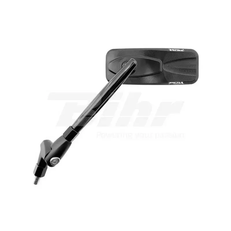 Espejo retrovisor ambos lados aluminio fresado negro E410