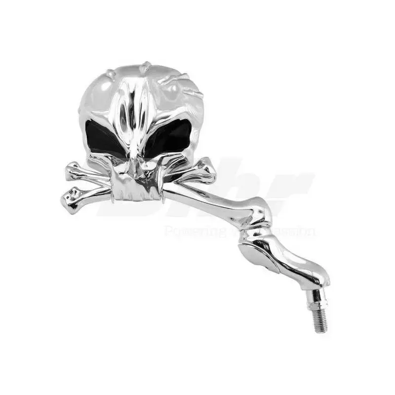 Espejo retrovisor custom derecho calavera cromo E983D