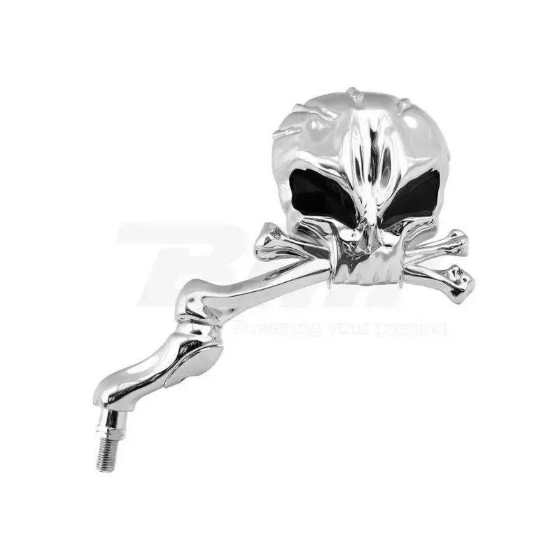 Espejo retrovisor custom izquierdo calavera cromo E983I