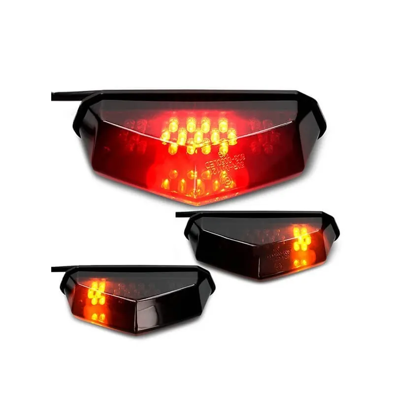 Faro trasero led con intermitentes negro homologado AllPro
