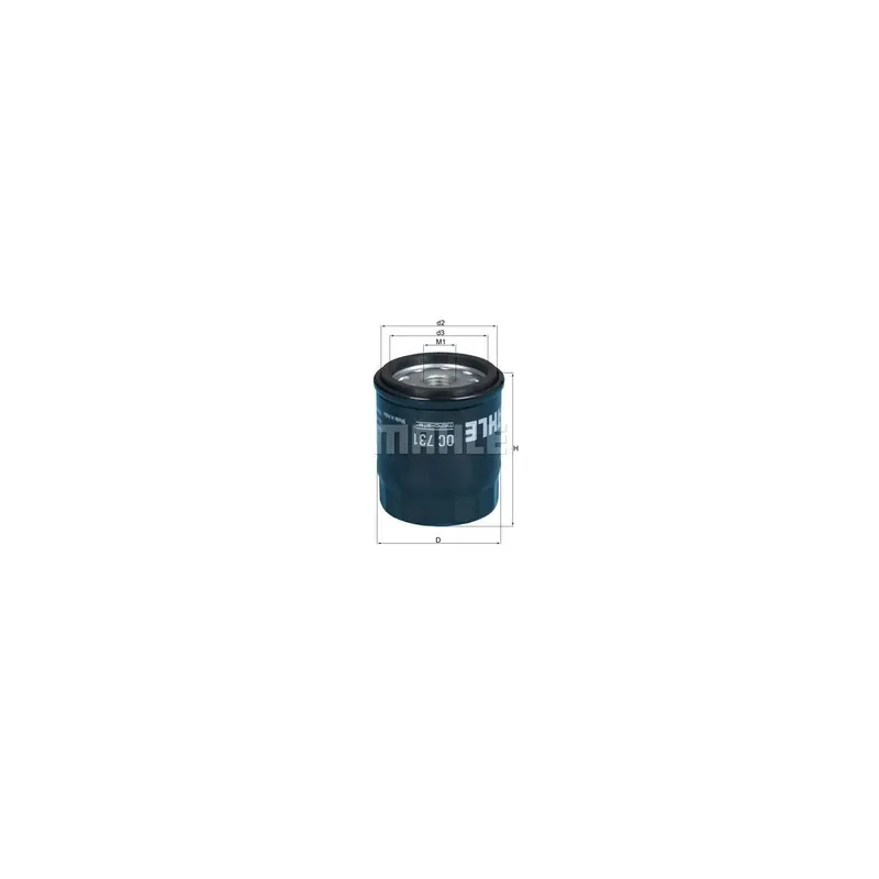Filtro de aceite MAHLE OC731