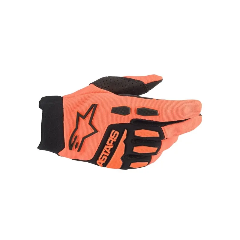 Guantes Alpinestars Motocross Full Bore Naranja, Negro