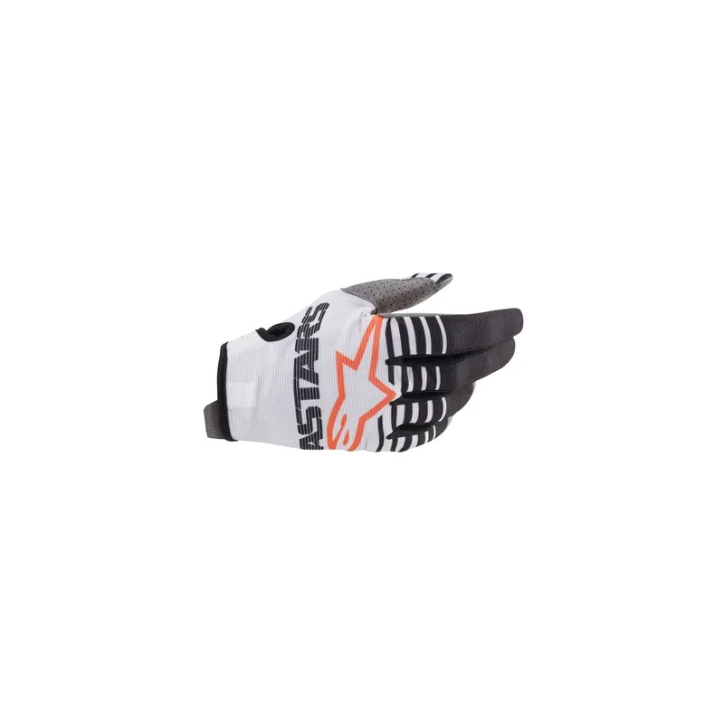 Guantes Alpinestars Motocross Radar Blanco, Negro