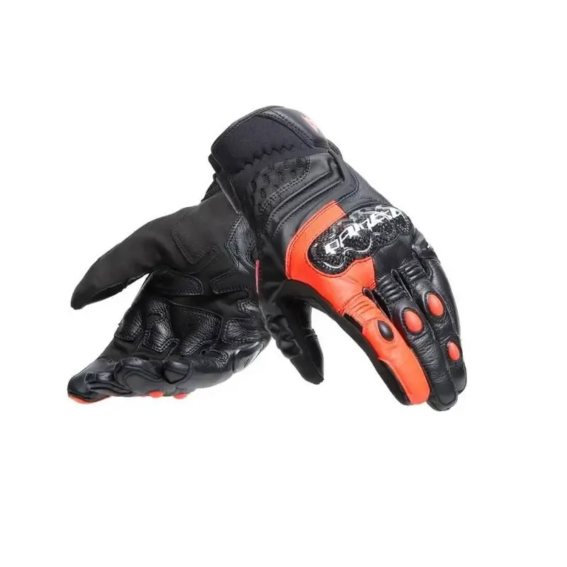 Guantes Dainese CARBON 4 SHORT BLACK/FLUO-RED